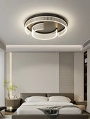 GobekUsa LED Black Chandelier Acrylic Ceiling Lamp: Modern Luxur Lighting for Home & Office