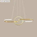 GobekUsa Modern Geometric LED Dining Room Island Light: Metal Hanging Lamp in Black/Gold with Warm/White Light Kit