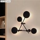 GobekUsa Modern Geometric LED Wall Light Fixture for Living Room - Metallic Wall Mounted Lamp