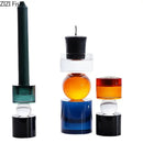 GobekUsa Crystal Candle Holders: Creative Home Aroma Container & Desk Decoration