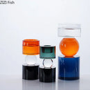 GobekUsa Crystal Candle Holders: Creative Home Aroma Container & Desk Decoration