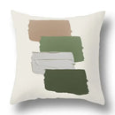 Modern geometric print green plants pillow cover 12 pack living room by Decorbites