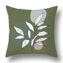 Modern geometric print green plants pillow cover 12 pack living room by Decorbites