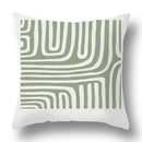 Modern geometric print green plants pillow cover 12 pack living room by Decorbites
