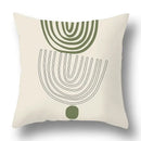 Modern geometric print green plants pillow cover 12 pack living room by Decorbites