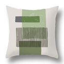Modern geometric print green plants pillow cover 12 pack living room by Decorbites