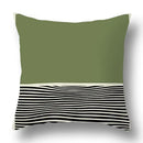 Modern geometric print green plants pillow cover 12 pack living room by Decorbites