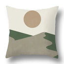 Modern geometric print green plants pillow cover 12 pack living room by Decorbites