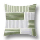 Modern geometric print green plants pillow cover 12 pack living room by Decorbites