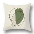 Modern geometric print green plants pillow cover 12 pack living room by Decorbites