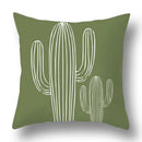 Modern geometric print green plants pillow cover 12 pack living room by Decorbites