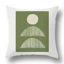 Modern geometric print green plants pillow cover 12 pack living room by Decorbites