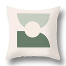 Modern geometric print green plants pillow cover 12 pack living room by Decorbites