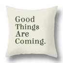 Modern geometric print green plants pillow cover 12 pack living room by Decorbites