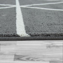 Modern Geometric Rug for Living-Room in Gray