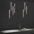 GobekUsa Crystal Glass LED Pendant Light: Modern Nordic Restaurant Hallway Lighting