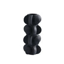 GobekUsa Geometric Spiral Resin Vase - Black and White Flower Vase for Home Decor
