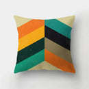 Modern geometric stripe patchwork pillow case set living room decor by Decorbites