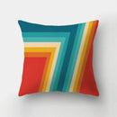 Modern geometric stripe patchwork pillow case set living room decor by Decorbites