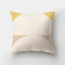 Modern geometric stripe patchwork pillow case set living room decor by Decorbites