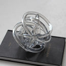 GobekUsa Glass Coil Wound Ball Ornament: Hand-made, Geometric, Transparent, Home Decoration
