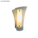 GobekUsa Modern Geometric Wall Sconce - Clear Glass 1-Light Living Room Lamp