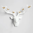 GobekUsa Deer Head Wall Decor Sculpture | Modern Abstract Animal Statue for Home Decor