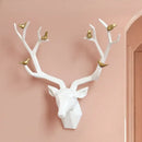 GobekUsa Deer Head Wall Decor Sculpture | Modern Abstract Animal Statue for Home Decor