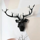 GobekUsa Deer Head Wall Decor Sculpture | Modern Abstract Animal Statue for Home Decor