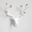 GobekUsa Deer Head Wall Decor Sculpture | Modern Abstract Animal Statue for Home Decor