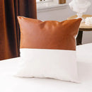 Modern geometric white & black cushion cover living room with tassels by Decorbites