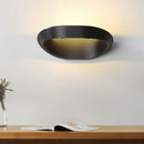 GobekUsa Minimalist Geometric Wall Sconce with LED Warm/White Light in White/Black Metal