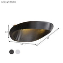 GobekUsa Minimalist Geometric Wall Sconce with LED Warm/White Light in White/Black Metal
