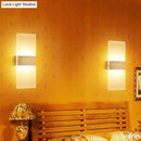 GobekUsa Modern Acrylic Geometric LED Wall Sconce Lamp: Stylish Bedside Lighting Fixture