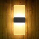 GobekUsa Modern Acrylic Geometric LED Wall Sconce Lamp: Stylish Bedside Lighting Fixture