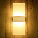 GobekUsa Modern Acrylic Geometric LED Wall Sconce Lamp: Stylish Bedside Lighting Fixture