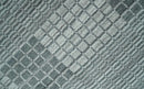 Modern Geometrical Checkered striped Hand Made 8x10 Charcoal, Gray and Silver Scandinavian Blended Wool Flatwoven Area Rug | KE38