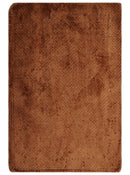 Modern Geometrical Cross Square Hand Made 2x3 Brown Art silk Area Rug