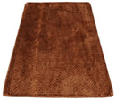 Brown Geometric Cross Square Hand Woven Art Silk Area Rug 2x3 - Modern
