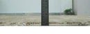 Modern Geometrical Dark Beige and Ivory Hand Knotted 5x8 Wool Area Rug