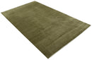 Modern Geometrical Design Beige And Brown 6x10 Hand Knotted Wool Rug