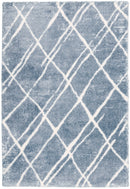 Modern Geometrical Design Blue 5x7 Rug