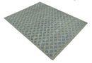 Modern Geometrical Diamond Design Gray and Beige 8x10 Hand knotted wool rug by The Rug Decor