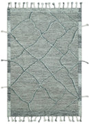 Modern Geometrical Hand carved Texture Gray, Ivory and Charcoal Hand Knotted 5x8 wool Area Rug