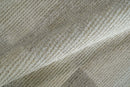 Contemporary Geometric Hand-Knotted Wool Area Rug 2x3 Gray Beige and Silver