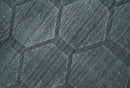 Charcoal Modern Geometric Hand-Woven Area Rug 2x3 - Art Silk