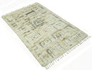 Modern Geometrical Ivory and Gray Texture 9x12 Moroccan Style Plush Pile wool Rug