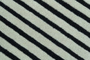 Modern Geometrical Pattern Black And White Hand Tufted Custom Made wool rug