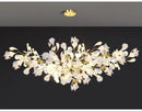 GobekUsa Modern Ginkgo Leaf LED Chandelier Dining Room Lighting
