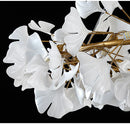 GobekUsa Modern Ginkgo Leaf LED Chandelier Dining Room Lighting